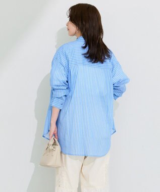 Green Parks 長袖ボイルシャツ Stripe