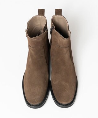 BONTRE 【UNISA/ウニサ】サイドジップショートブーツ ブラウン