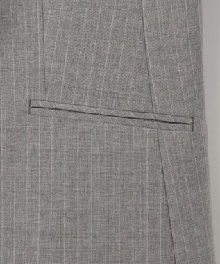 J.PRESS LADIES 【セットアップ対応】BAHARIYE2 ノーカラー ジャケット ライトグレー系1