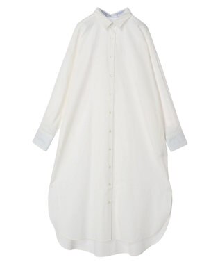 AMERICAN HOLIC ＵＶカット綿ブロードシャツワンピース Off White
