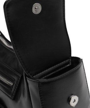 WEGO キラキラチャーム付きベルトショルダー ブラック