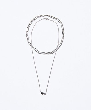 GRACE CONTINENTAL デザインチェーンネックレス シルバー