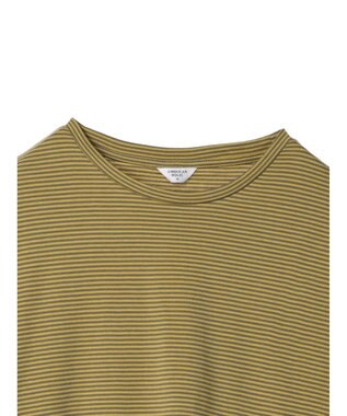 AMERICAN HOLIC 接触冷感裾ラウンドカットプルオーバー Border Yellow