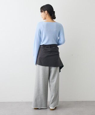 CRAFT STANDARD BOUTIQUE ボートネックニットプルオーバー Light Blue