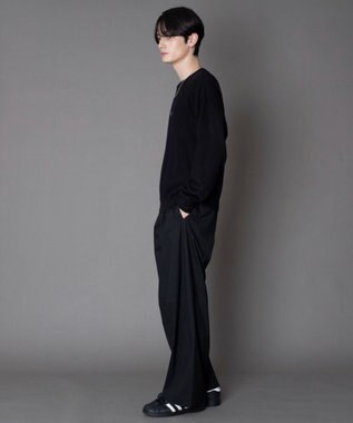 WEGO アクセ付きワンポイントニットプルオーバー（LS） ブラック