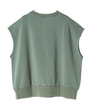 CRAFT STANDARD BOUTIQUE ミニ裏毛　パウダー加工　２ｗａｙクラックＰＴベスト Green