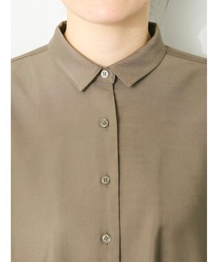 CRAFT STANDARD BOUTIQUE バックプリーツシャツ Khaki