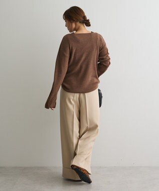 CRAFT STANDARD BOUTIQUE ボートネックニットプルオーバー Brown