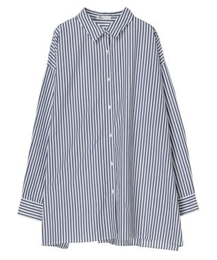 CRAFT STANDARD BOUTIQUE イージーケアオーバーシャツ Stripe Blue