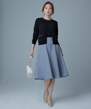 ANY SIS 【AIコラボ】サイドボタンフレア スカート ライトブルー