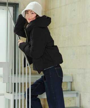 Tiaclasse 【安田美沙子さん着用・新色追加】シームレスダウンコート ブラック