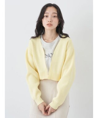earth music&ecology バックリボンボレロ Light Yellow