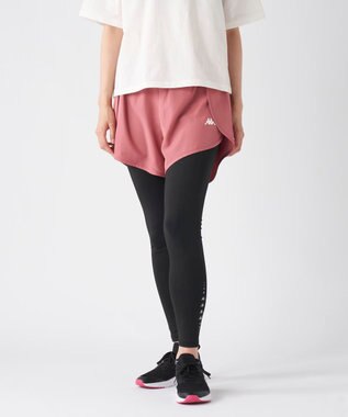 OP／FILA 【Kappa】パンツドッキングレギンス ダークピンク