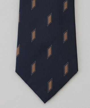 GOTAIRIKU GOTAIRIKU別注【日本製】シルク ネクタイ_ダイヤ柄 ネイビー系8