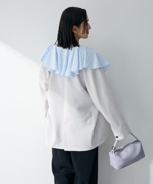 Green Parks オーバーサイズＷ釦ライトジャケット Light Gray