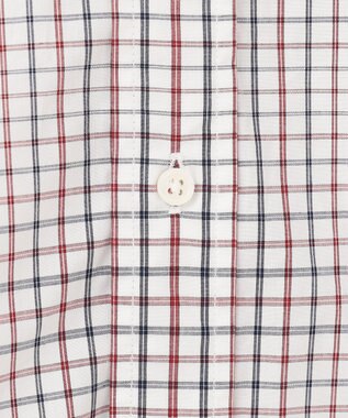 J.PRESS MEN ポプリンマルチチェック ボタンダウンシャツ ワイン系3