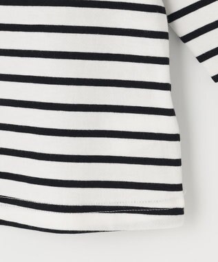 ANY KIDS セーラー襟付き 長袖 トップス オフ×ブラックボーダー