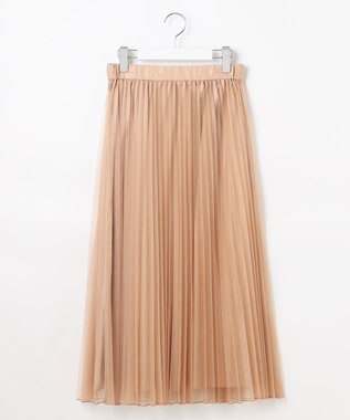 Feroux シャイニープリーツスカート ベージュ系