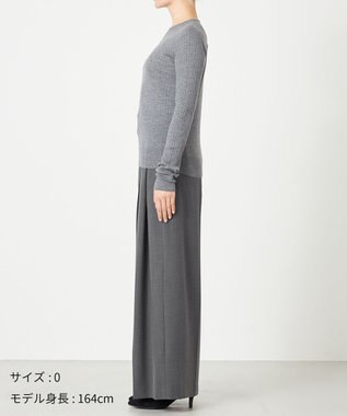 NAVE 【Nave・手洗い可】リュクスウール クルーネックニット ライトグレー系