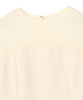 uncrave ウォッシャブルダブルクロス ビスチェブラウス(フレンチスリーブ) エクリュ