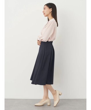 earth music&ecology すきな丈フレアスカート Navy