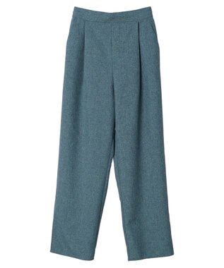 Green Parks 麻調ストレートパンツ Blue