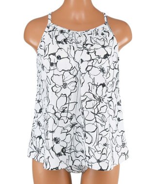 San-ai Resort（三愛水着楽園） タンキニ３点セット　9M・11L　【San-ai Resort（サンアイリゾート）】 ホワイト