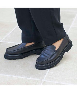 ing <ing>タンクソールモカデザインローファー