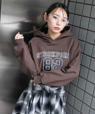 WEGO ロゴショートプルパーカー