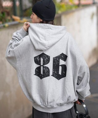 WEGO 【ユニセックス着用ITEM】グラフィックバルーンクロップドプルパーカー