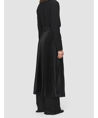 JOSEPH プレーテッドウールルレックス　プリーツスカート Black