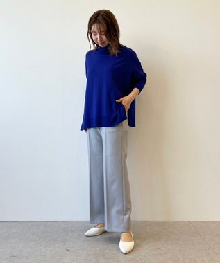 UNFILO L イージーパンツ ストレート ライトグレー系