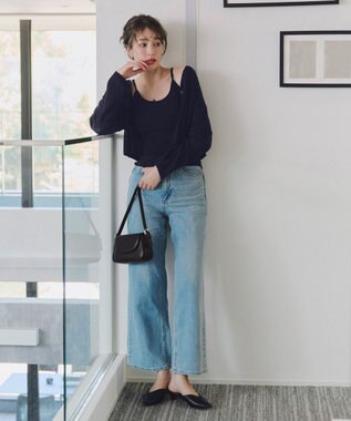 Tiaclasse 【安田美沙子さん着用・2TYPE肩紐/ショルダー&斜め掛け】フラップミニバッグ ブラック(プレーン）