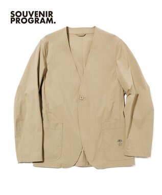 J.PRESS MEN 【J.PRESS ORIGINALS】【UNISEX】Nylon Polyurethane Dray Stretch No Collar Jacket