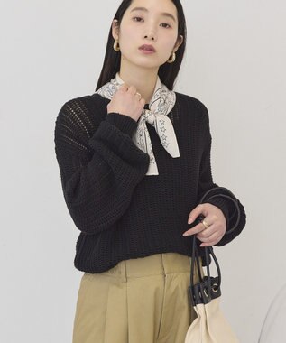 AMERICAN HOLIC ルーズニットプルオーバー Black