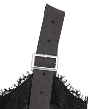 Green Parks ・ＳＵＧＡＲ　ＳＰＯＯＮ　レーストリムオールインワン Charcoal Gray