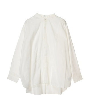 Green Parks カラミバンドカラーシャツ Off White