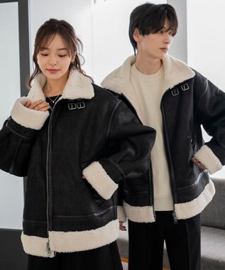 WEGO 【25年秋冬新作/ユニセックス着用ITEM/MLサイズ展開】B－3ジャケット ブラック