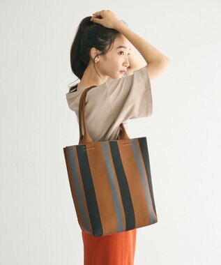 CRAFT STANDARD BOUTIQUE ストライプニットトート Stripe Brown