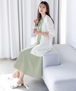 Tiaclasse 【洗える】裾フレアAラインワンピース ミント