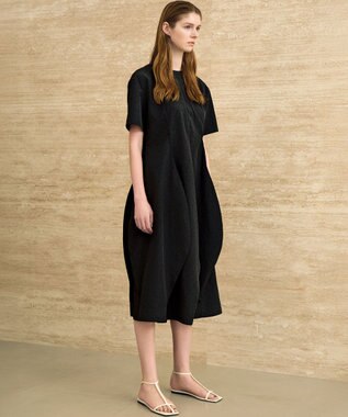 23区 S 【R(アール)】フラワーフクレジャガード ワンピース ブラック系