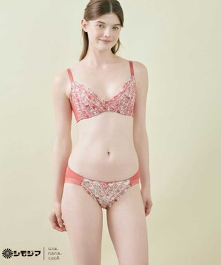 une nana cool MADE WITH シモジマ さあわたし レース 脇高ブラジャー レッド