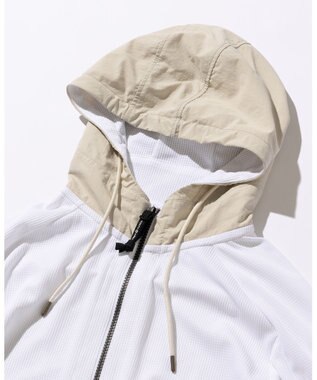 JOSEPH ABBOUD MOUNTAIN 【吸水速乾/通気性/ライナードッキング対応】ミズノコラボ DRY AEROFLOW パーカー ホワイト系