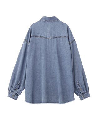 earth music&ecology 【予約】ウエスタンデニムシャツ ライトインディゴ