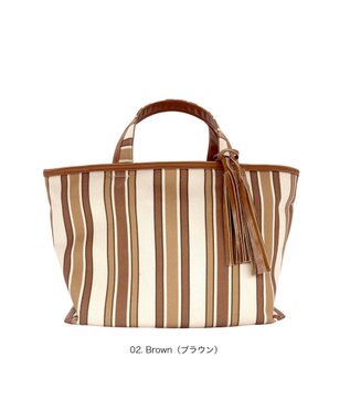 ROOTOTE 3585【ルートート】LT.デリ.ストライプ-A 02：ブラウン