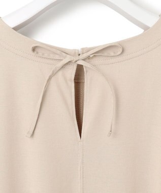 J.PRESS YORK STREET 【WOMEN】【SMOOTH JERSEY】ファブリックスリーブ ワンピース ベージュ系