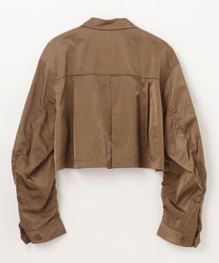 GRACE CONTINENTAL クロップドミリタリージャケット カーキ