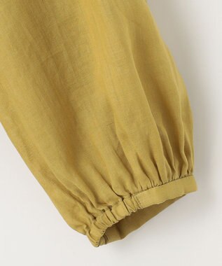 23区 【洗える】ブロドリー ダンデル ブラウス マスタード系