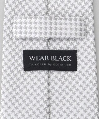 GOTAIRIKU 【WEAR BLACK】フォーマル用_千鳥 ネクタイ ライトグレー系8