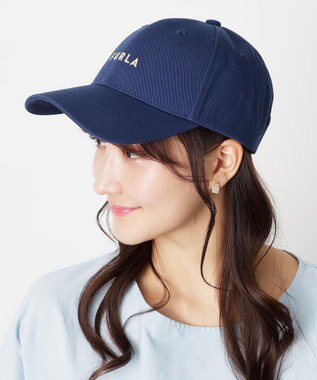 MOONBAT FURLA(フルラ) フロントロゴ刺繍キャップ UV ディープブルー